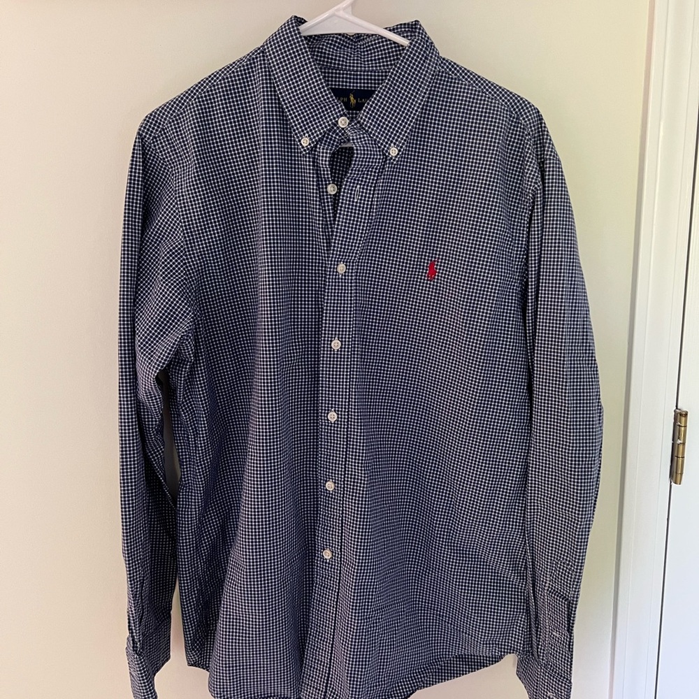 Ralph Lauren Blue Casual Button Down Shirt